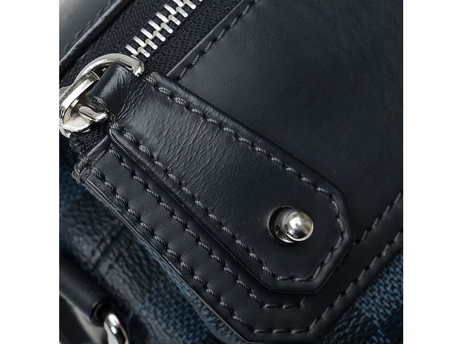 Borsa a tracolla Louis Vuitton Damier Cobalt Greenwich Messenger blu - vista 9