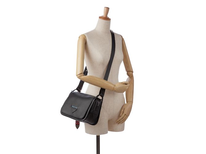 Borsa Prada Grace Lux Concept con patta nera - vista 9