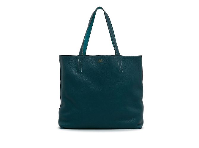 Double sens Hermès Blu Hermes Foderato reversibile Sens 45 Tote bag - vista 2
