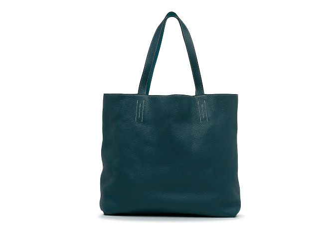 Double sens Hermès Blu Hermes Foderato reversibile Sens 45 Tote bag - vista 5