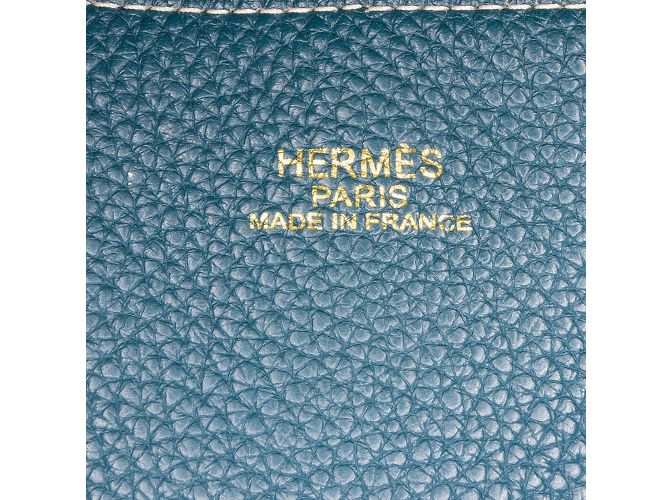 Double sens Hermès Blu Hermes Foderato reversibile Sens 45 Tote bag - vista 8