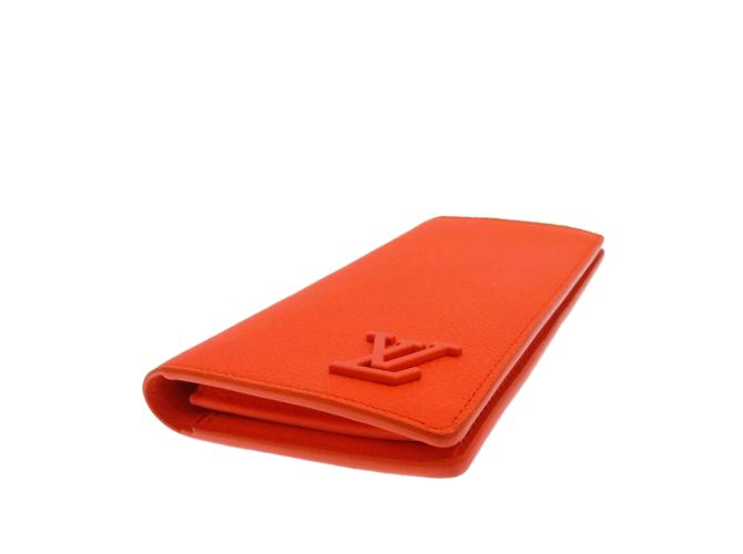 Cartera naranja Louis Vuitton Aerogram Brazza - vista 3