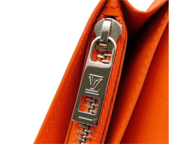 Cartera naranja Louis Vuitton Aerogram Brazza - vista 6