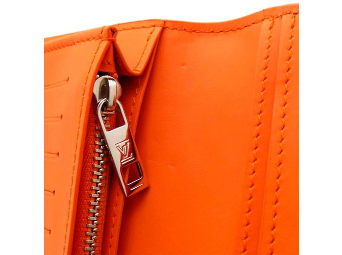 Cartera naranja Louis Vuitton Aerogram Brazza - vista 7