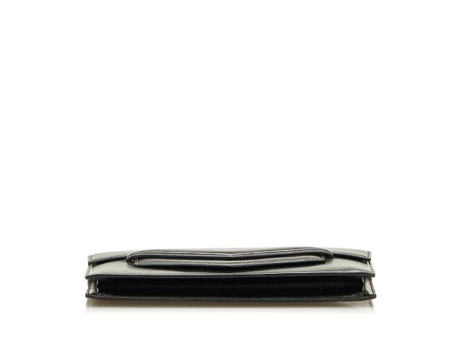 Hermès Pochette Hermes Faco Nera Nero - vista 4