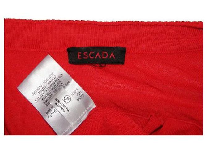 Escada Roter Strick aus Baumwolle - Ansicht 3