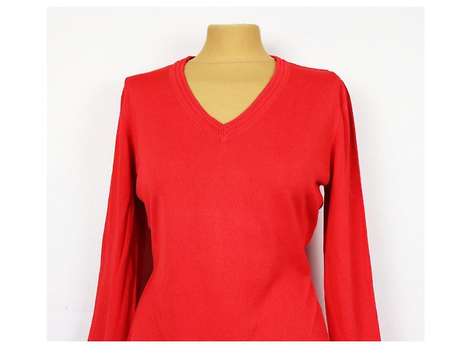 Escada Roter Strick aus Baumwolle - Ansicht 4