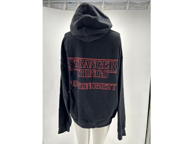 Autre Marque Unsignierte Strickwaren T.International S aus Baumwolle Schwarz - Ansicht 2