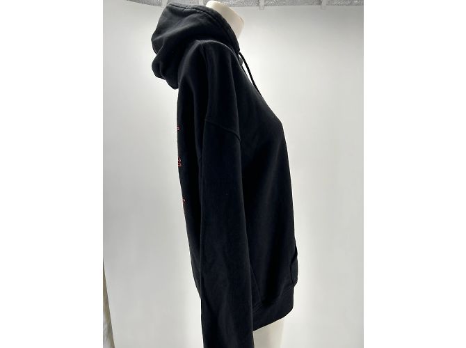 Autre Marque Unsignierte Strickwaren T.International S aus Baumwolle Schwarz - Ansicht 3