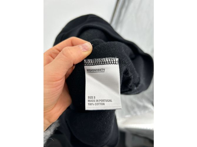 Autre Marque Unsignierte Strickwaren T.International S aus Baumwolle Schwarz - Ansicht 7