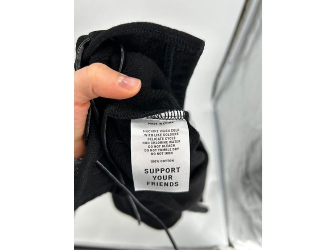 Autre Marque Nicht Signiert / Unsignierte Strickwaren T.International M Baumwolle Schwarz - Ansicht 6