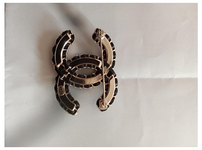 Spilla CHANEL in pelle D'oro - vista 5