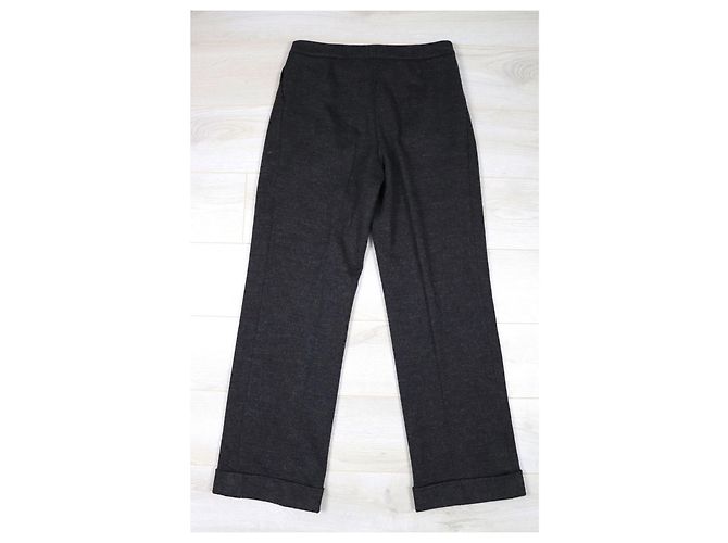 Calça Armani Collezioni de Lã Cinza - vista 2