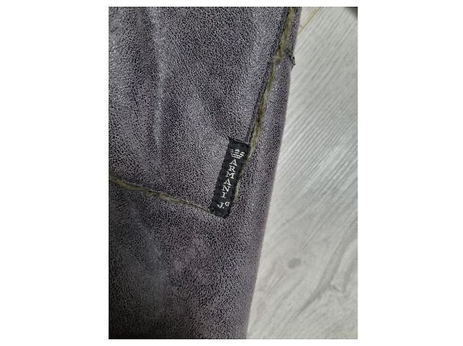 Abrigo Armani Jeans de piel de oveja sintética gris L - vista 6
