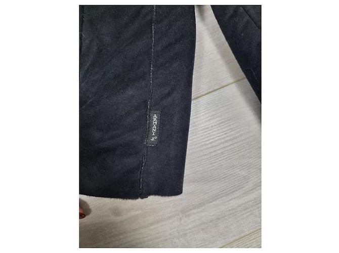 Armani Jeans Jacke aus Kunstschafsfell Schwarz - Ansicht 4