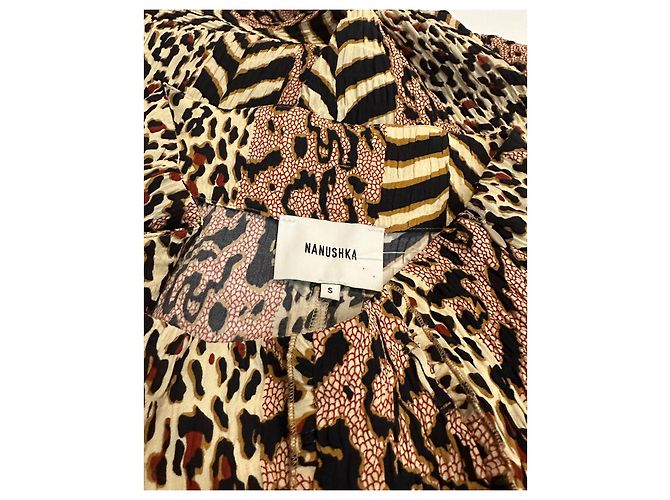 Falda Nanushka con Estampado Animal de Viscosa Multicolor - vista 7