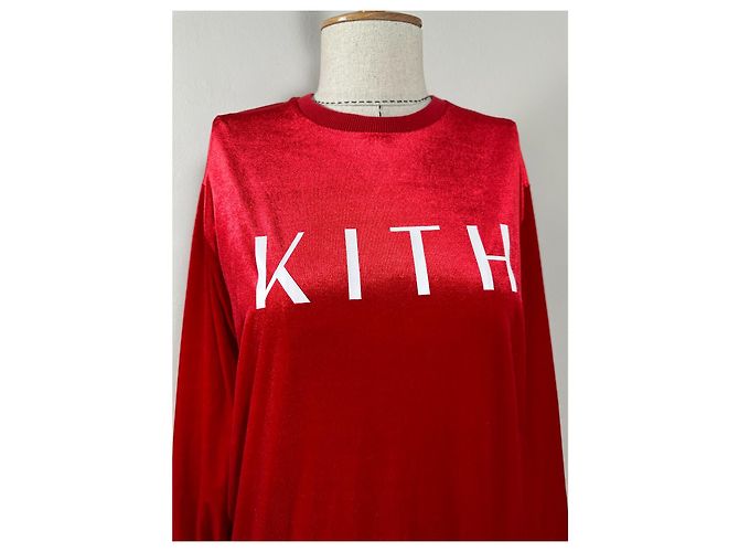 Autre Marque Sudadera de terciopelo roja Kith - vista 2