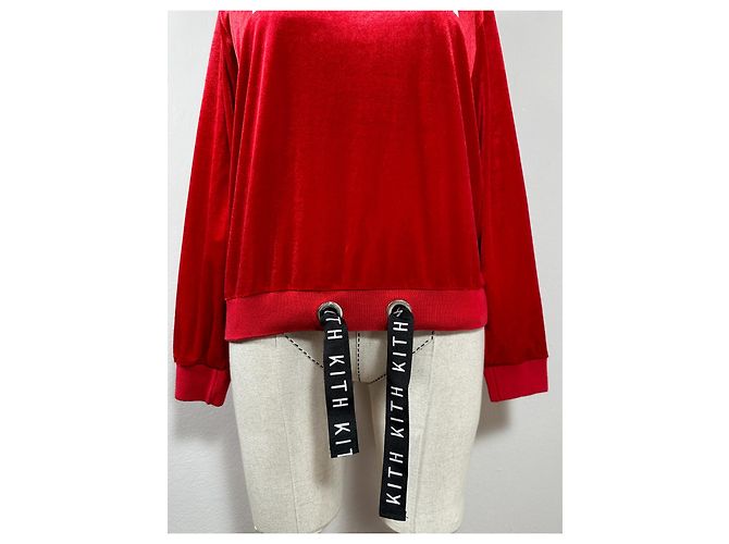 Autre Marque Sudadera de terciopelo roja Kith - vista 3
