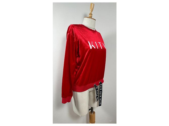 Autre Marque Sudadera de terciopelo roja Kith - vista 4