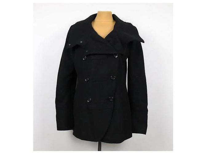 Abrigo Marella Negro de Poliéster - vista 3