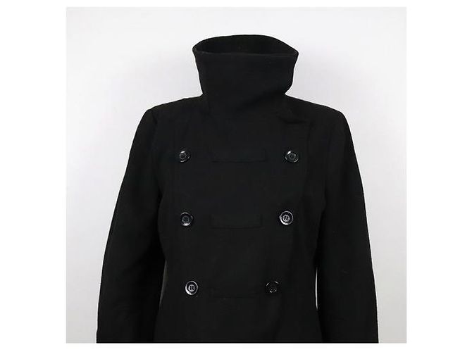 Abrigo Marella Negro de Poliéster - vista 4