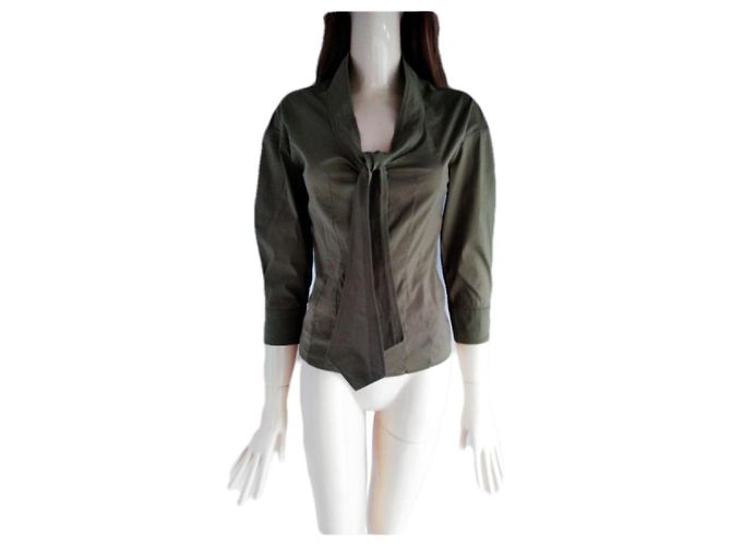 Yves Saint Laurent Tops Caqui - vista 5