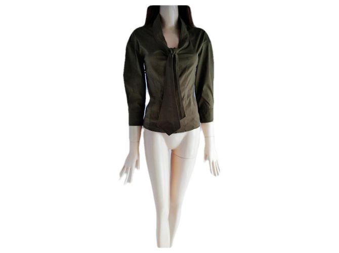 Yves Saint Laurent Tops Caqui - vista 6