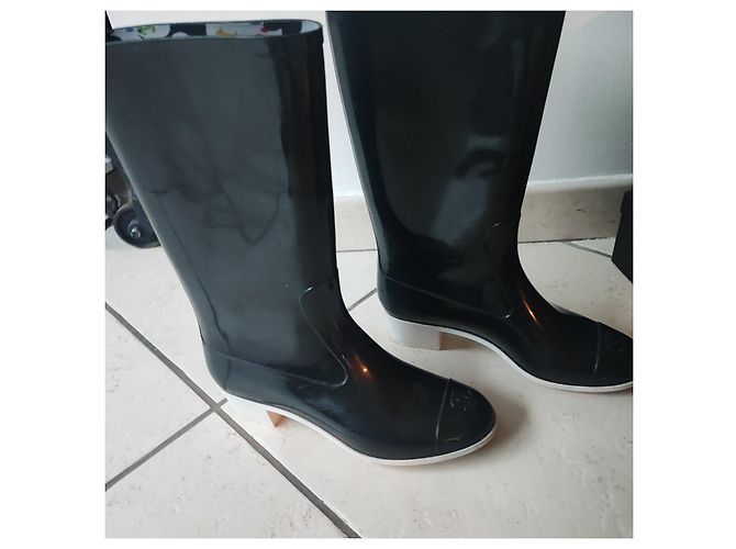 Cambon Botas Chanel Negras Negro - vista 3