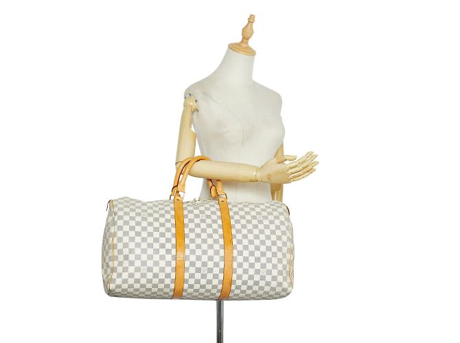 LOUIS VUITTON Borse da viaggio Keepall Bianco - vista 9