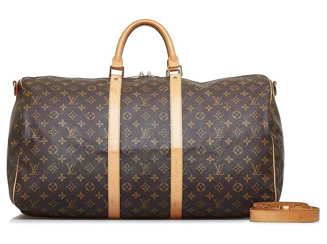LOUIS VUITTON Sacs de voyage Keepall Marron - vue 10