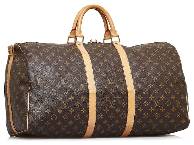 LOUIS VUITTON Sacs de voyage Keepall Marron - vue 2