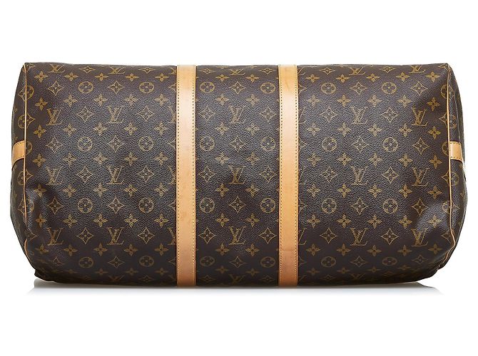 LOUIS VUITTON Sacs de voyage Keepall Marron - vue 4
