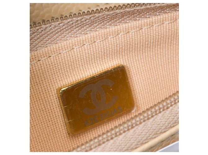 Sac CHANEL Wallet on Chain en Cuir Beige - 101576 - vue 8