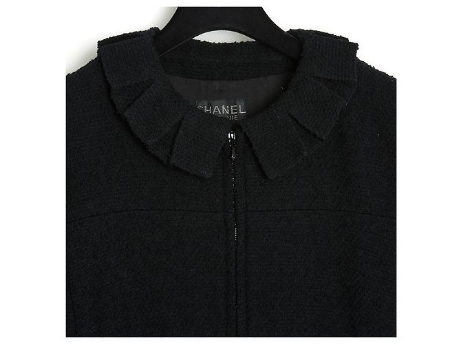 Chanel fr40 Jacket Set FW1997 Black Wool Bouclette - view 5
