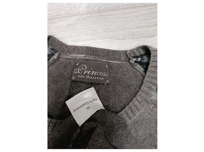 Autre Marque Princess Goes Hollywood Pullover Grau Kaschmir Gr 36 - Ansicht 5