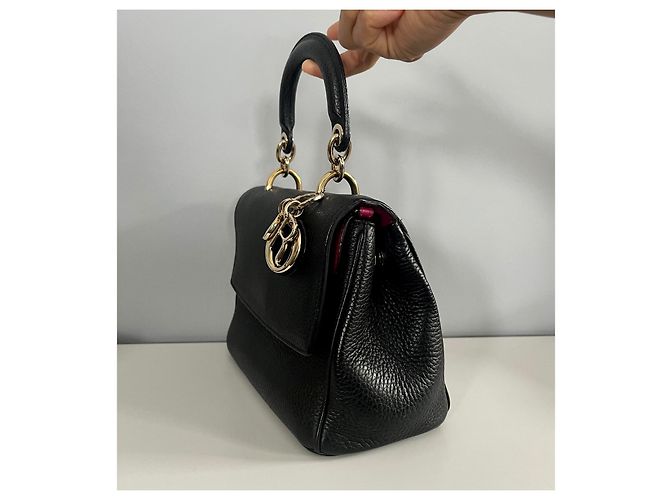 Borsa a mano Dior Be Dior in pelle nera - vista 3