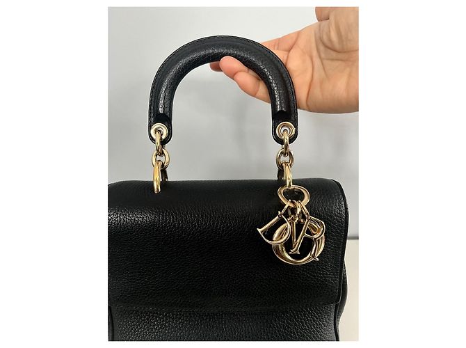 Borsa a mano Dior Be Dior in pelle nera - vista 5
