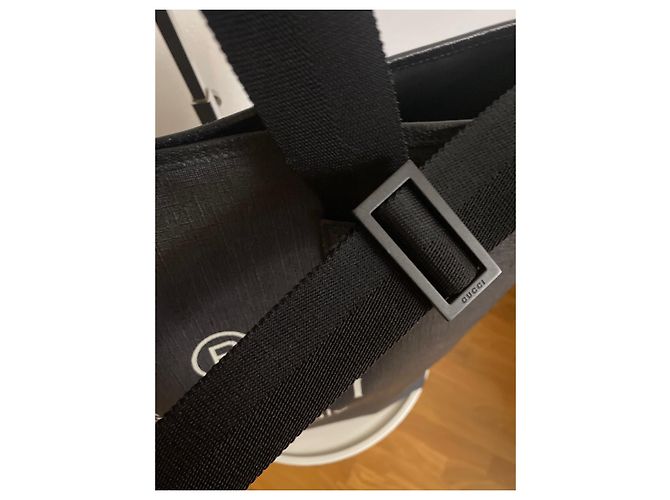 Borsa Tote Gucci in Tela Nera Nero - vista 10