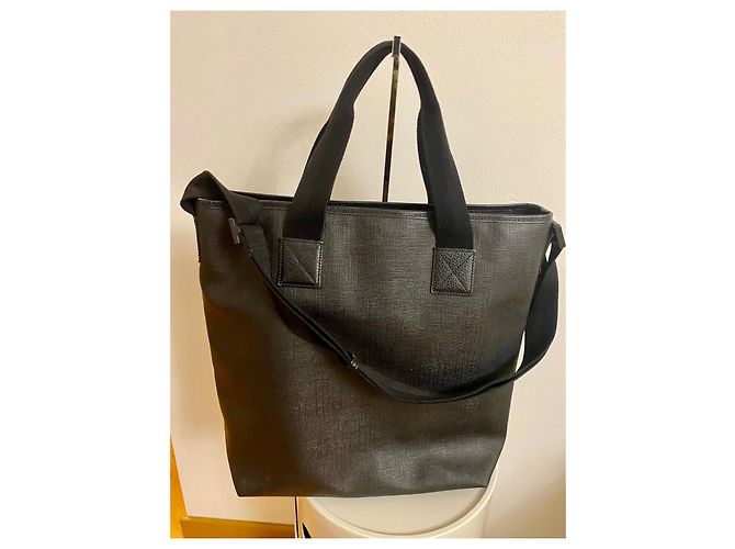 Borsa Tote Gucci in Tela Nera Nero - vista 12