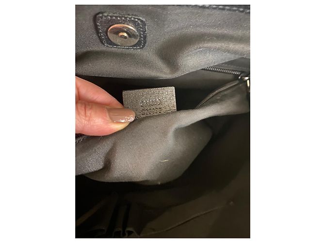 Borsa Tote Gucci in Tela Nera Nero - vista 14