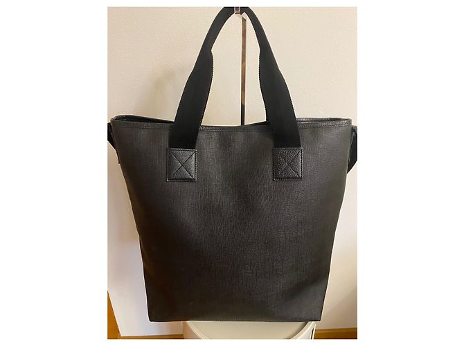 Borsa Tote Gucci in Tela Nera Nero - vista 2
