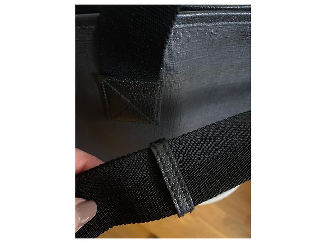 Borsa Tote Gucci in Tela Nera Nero - vista 7