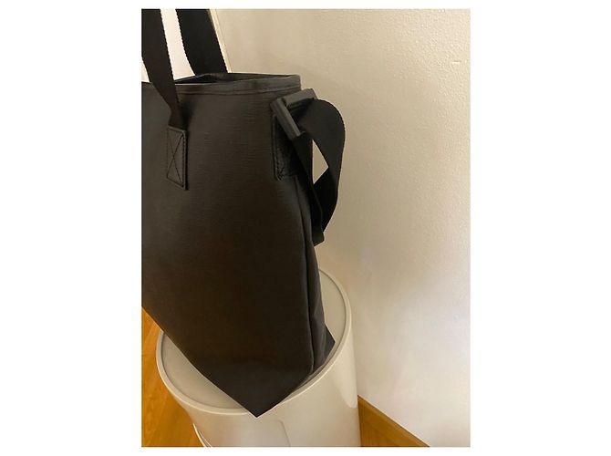 Borsa Tote Gucci in Tela Nera Nero - vista 8