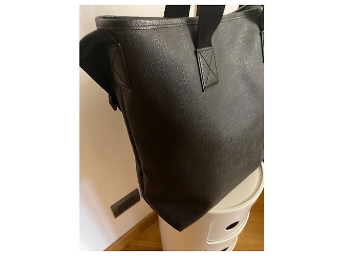 Borsa Tote Gucci in Tela Nera Nero - vista 9