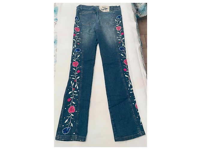Dolce & Gabbana Vaqueros de edición limitada con lentejuelas Azul - vista 9