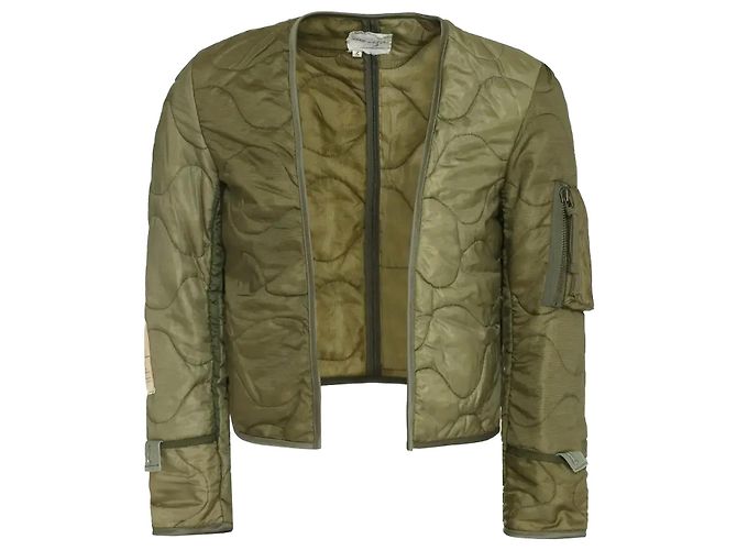 Greg Lauren Puffy Liner Cropped Ollie Grün - Ansicht 2