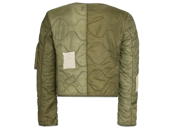 Greg Lauren Puffy Liner Cropped Ollie Grün - Ansicht 3