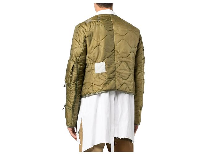Greg Lauren Puffy Liner Cropped Ollie Grün - Ansicht 5