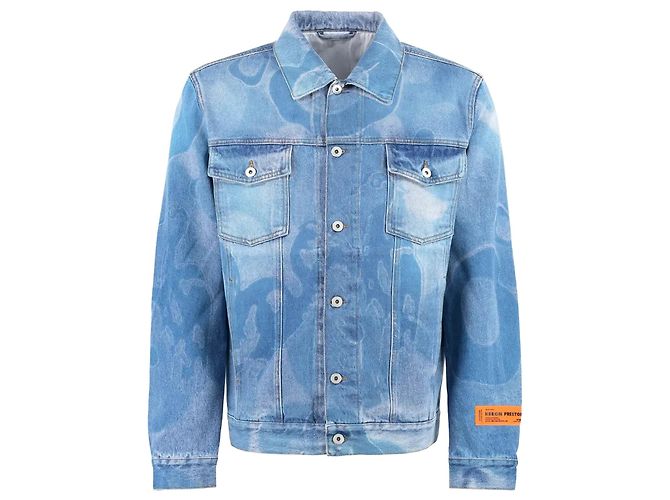 Heron Preston Denim Camou Reg Jacket Vintage - view 2