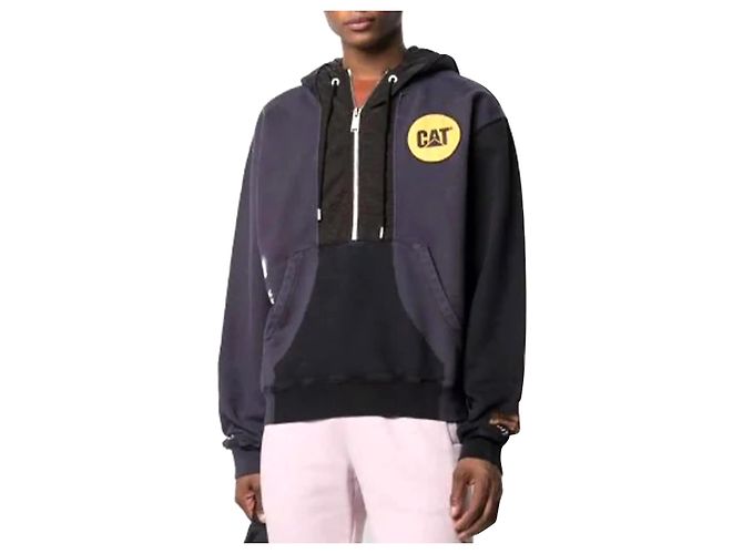 Heron Preston HP Color Block Half Zip Hoodie - view 3